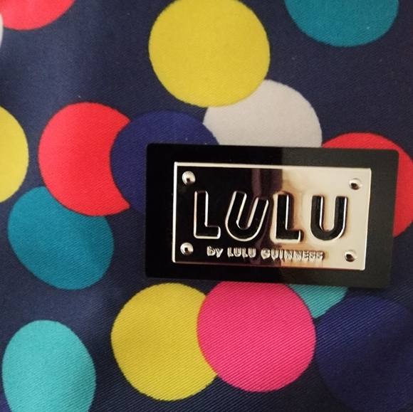 LuLu Vintage style polkadot and patent leather shoulder bag - Picture 3 of 7